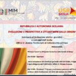 Seminario di formazione storico-giuridico: “REPUBBLICA E AUTONOMIA SICILIANA: EVOLUZIONE E PROSPETTIVE A OTTANT’ANNI DALLE ORIGINI” – 16 aprile 2026 Istituto d’Istruzione Superiore “E. Majorana – A. Cascino”, Piazza Armerina (EN)