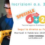 Filiera tecnologico-professionale 4+2, una diretta social per conoscere il nuovo percorso formativo