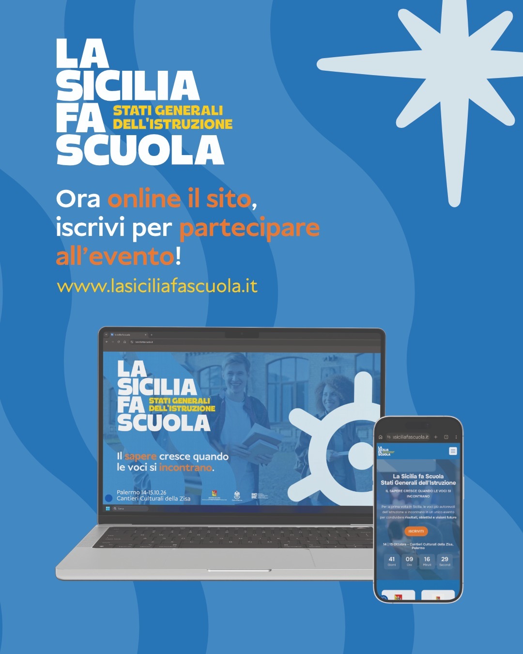 La Sicilia Fa Scuola – Stati Generali dell’Istruzione, aperte le iscrizioni all’evento del 14 e 15 ottobre 2026 a Palermo.